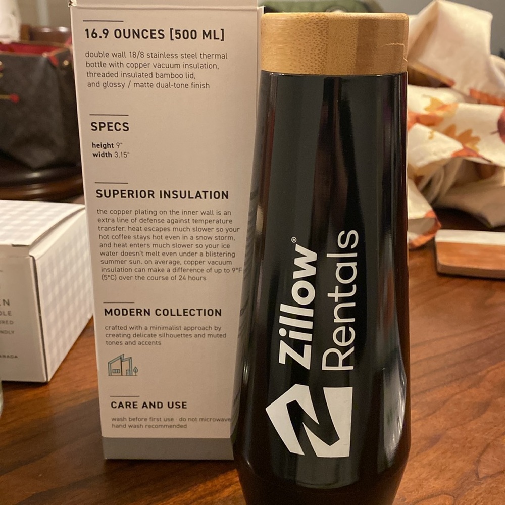 NWB H2Go ECHO Double Walk Stainless Steel Thermal Bottle 16.9 ounces